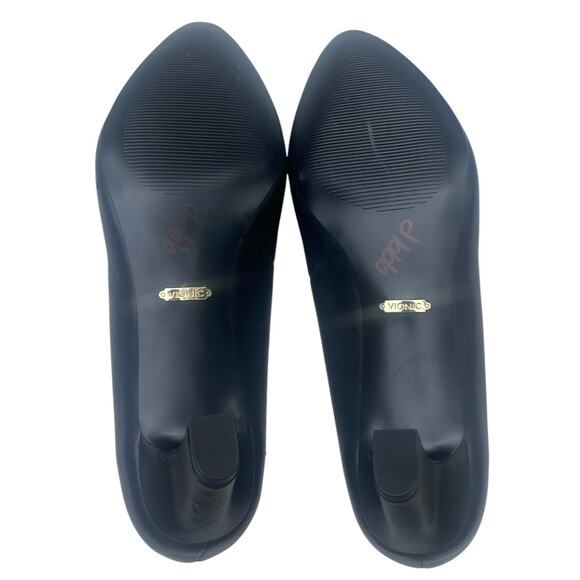 NEW! Vionic Mia Black Leather Heels Size 9 Orthotic Arch Support Comfort Pumps - Picture 4 of 14